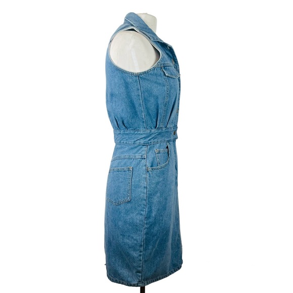 SOLD***International Vtg Sleeveless Denim Dress - Picture 5 of 5